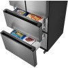 Cookology Freestanding 60|40 2 Door + 2 Drawer American Style Fridge Freezer (H178 x W70.3 x D68.6cm) - Stainless Steel