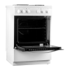 SIA Freestanding Electric Single Cooker with Solid Plate Hob (H90 x W60 x D60cm) - White