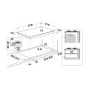 Hotpoint Integrated Gas 6 Burner Hob with Front Controls (H4.1 x W87 x D51cm) - Stainless Steel