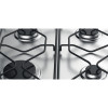Indesit Integrated Gas 4 Burner Hob with Side Controls (H2.8 x W58 x D50cm) - Stainless Steel