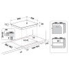 Hotpoint Integrated Gas 4 Burner Hob with Side Controls (H3.3 x W58 x D51cm) - Stainless Steel