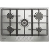 Indesit Integrated Gas 5 Burner Hob with Front Controls (H5.8 x W73 x D51cm) - Stainless Steel