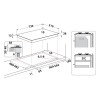 Indesit Integrated Gas 5 Burner Hob with Front Controls (H5.8 x W73 x D51cm) - Stainless Steel