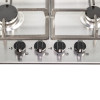 SIA Integrated Gas 4 Burner Stainless Steel Hob (58 x 50 x 9cm)