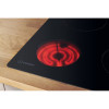 Indesit Integrated Electric 4 Burner Hob with Side Controls (H5 x W58 x D51cm) - Black Ceramic