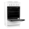SIA Freestanding Electric Single Cooker with Solid Plate Hob (H90 x W50 x D60cm) - White