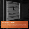 Hotpoint Freestanding Electric Twin Cooker with Ceramic Hob (H90 x W50 x D60cm) - Black