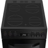 Hotpoint Freestanding Electric Twin Cooker with Ceramic Hob (H90 x W50 x D60cm) - Black