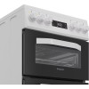 Hotpoint Freestanding Electric Twin Cooker with Ceramic Hob (H90 x W50 x D60cm) - White