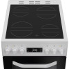 Hotpoint Freestanding Electric Twin Cooker with Ceramic Hob (H90 x W50 x D60cm) - White