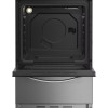 Indesit Freestanding Dual Fuel Single Cooker with Gas Plate Hob (H85 x W50 x D60cm) - Stainless Steel