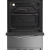 Indesit Freestanding Dual Fuel Single Cooker with Gas Plate Hob (H85 x W50 x D60cm) - Stainless Steel