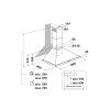 Indesit Freestanding Cooker Hood with Chimney Extractor Fan (H111 x W90 x D40cm) - Stainless Steel
