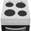 Indesit Freestanding Electric Twin Cooker with Solid Plate Hob (H90 x W50 x D60cm) - White