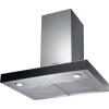 Hotpoint Freestanding Cooker Hood with Chimney Extractor Fan (H114 x W59.8 x D45.5cm) - Black