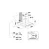 Hotpoint Freestanding Cooker Hood with Chimney Extractor Fan (H114 x W59.8 x D45.5cm) - Black