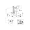 Hotpoint Freestanding Cooker Hood with Chimney Extractor Fan (H115 x W60 x D50cm) - Stainless Steel