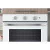 Indesit Integrated Single Electric Fan Oven with 3 Dial Timer (H59.5 x W59.5 x D55.1cm) - White