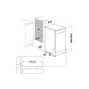 Indesit Freestanding Slimline Dishwasher (H85 x W45 x D59cm) - Silver