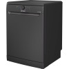 Indesit Freestanding Full Size Dishwasher with Push & Go (H85 x W60 x D59cm) - Black