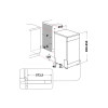 Hotpoint Freestanding Slimline Dishwasher with Rapid Wash (H85 x W45 x D59cm) - Silver