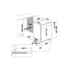 Indesit Integrated Full Size Dishwasher with Push & Go (H82 x W59.8 x D55.5cm) - White