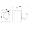 Hotpoint Freestanding Washing Machine with Anti-Stain 7kg (H85 x W59.5 x D54cm) - Graphite