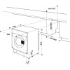 Indesit Integrated Push&Go Washing Machine 7kg (H81.5 x W59.5 x D54.5cm) - White