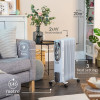 Russell Hobbs Portable Oil Filled Radiator 11 Fin (H62.5 x W24 x D40.5cm) - White