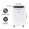 electriQ Essential Dehumidifier 12 Litre (H52 x W29 x D20cm)