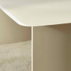 Element Matte Cream Rectangular Glass Dining Table (H76 x W180 x D90cm)