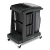 Numatic VersaCare Eco-Matic Trolley with Single Waste Bin, Lockable Deep Storage Drawers and Top Storage Tray