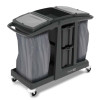 Numatic VersaCare Eco-Matic Trolley with Twin Waste Bins, Lockable Deep Storage Drawers and Top Storage Tray