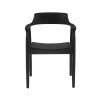 Set of 2 Black Franklin Dining Chair with Arms (H78 x W56 x D57.5cm)