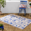 Furn Frieze Outdoor Rug 120 x 170cm - Blue