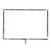 Silver Landscape Stanchion A4 Display Frame