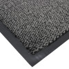Grey & Black Commodore Runner Mat 120 x 170cm