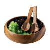 Wooden Acacia Large Round Bowl (H8 x D26 x W26cm)