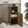 Hampshire Walnut Effect Bathroom Storage Cabinet (H90 x W40 x D30cm)