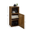 Hampshire Walnut Effect Bathroom Storage Cabinet (H90 x W40 x D30cm)