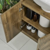 Hampshire Walnut Effect Under Sink Bathroom Storage Unit (H60 x W60 x D30cm)