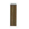 Hampshire Walnut Effect Mirrored Bathroom Wall Cabinet (H60 x W60 x D18cm)