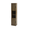 Hampshire Walnut Effect Tall Bathroom Storage Cabinet (H178.5 x W40 x D30cm)