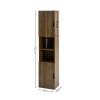 Hampshire Walnut Effect Tall Bathroom Storage Cabinet (H178.5 x W40 x D30cm)