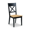 Hockley Oak and Black Dining Chair (D54 x W48 x H99)