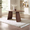 Julius Walnut Effect Oval Dining Table (H76 x W180 x D90cm)