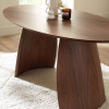 Julius Walnut Effect Oval Dining Table (H76 x W180 x D90cm)