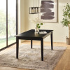 Knoxley Black Oak Rectangular Extending Dining Table (H74 x W251 x D90cm)