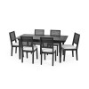 Knoxley Black Oak Rectangular Extending Dining Table (H74 x W251 x D90cm)