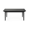 Knoxley Black Oak Rectangular Extending Dining Table (H74 x W251 x D90cm)